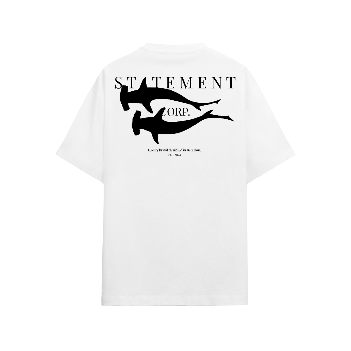 White "Sharks" Tee