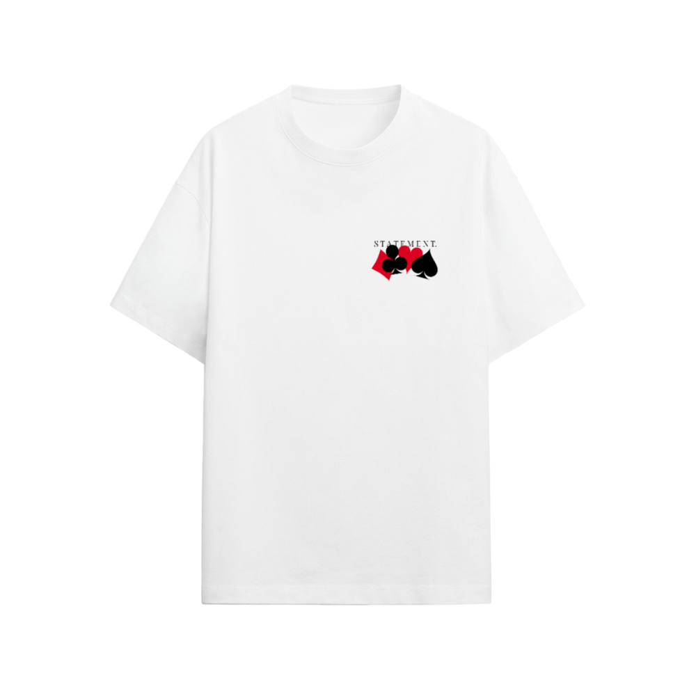 White "Poker" Tee